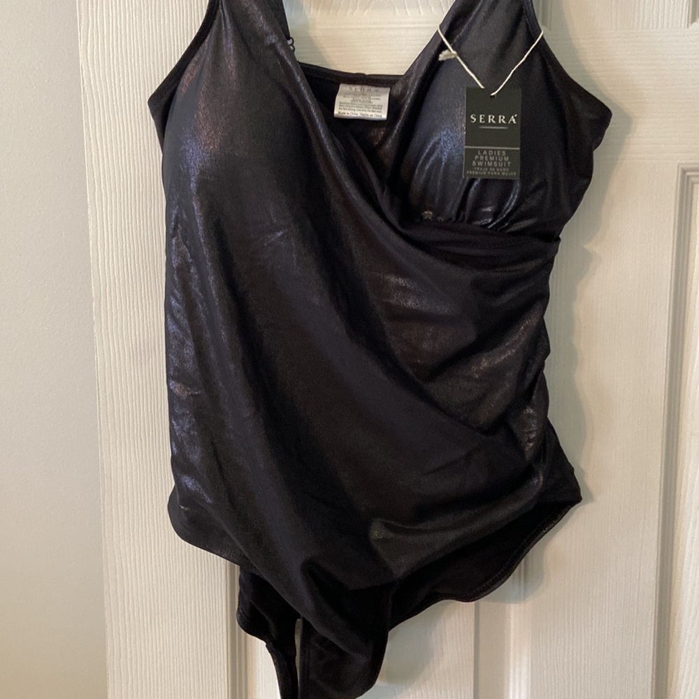 Serra Shimmering Black Ladies Swimsuit size L brand new - Picture 5 of 9